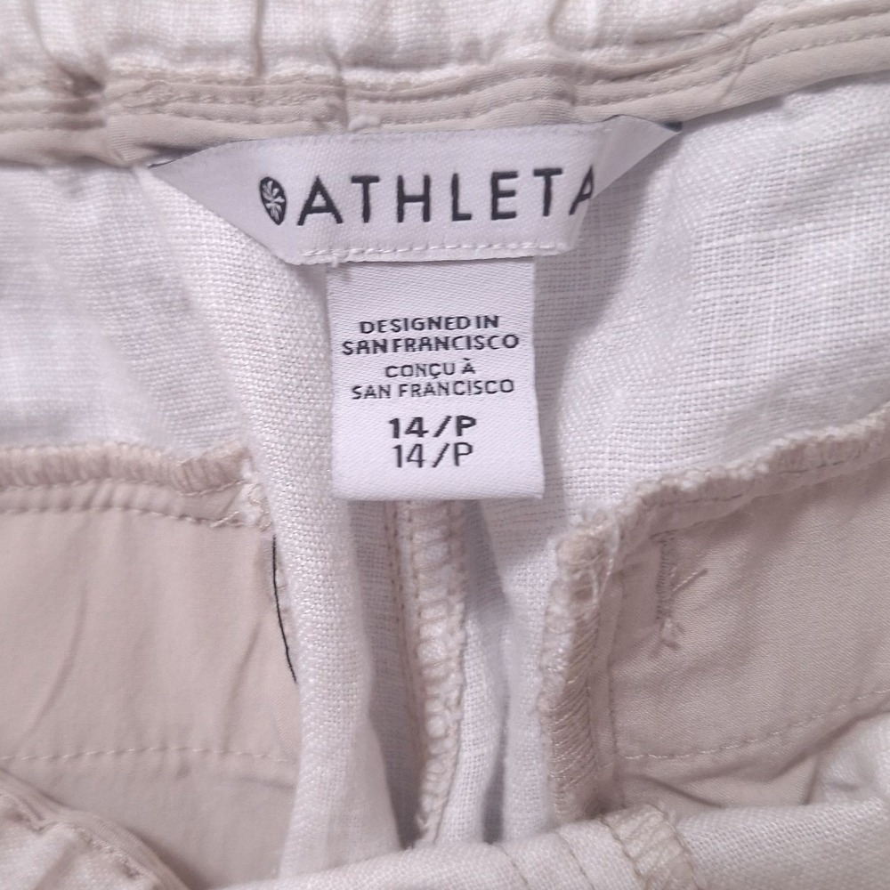 Athleta Light Beige/tan Jogger Track Pants - Picture 3 of 13